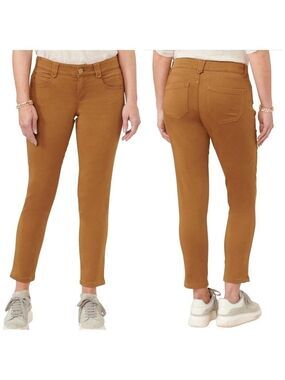 Democracy Ab Solution Ankle Length Twill Stretch 5-Pocket Style Jeans Pants